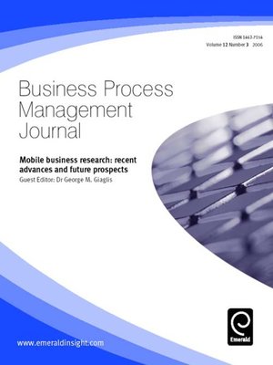 cover image of Business Process Management Journal, Volume 12, Issue 3